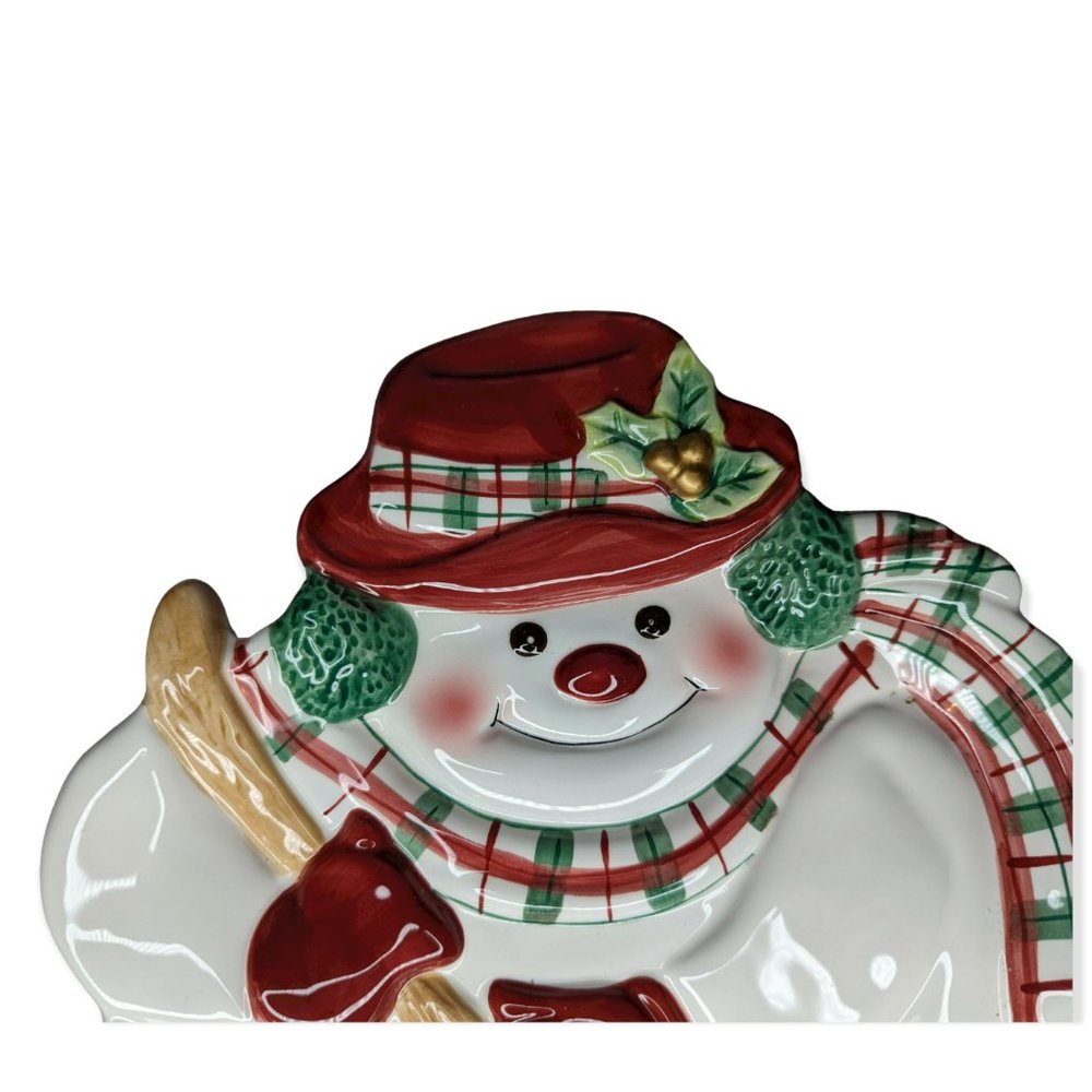 Fitz & Floyd Essentials Snowman Plate - Picture 3 of 11